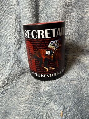 Secretariat 1973 Kentucky Derby Coffee Mug - Black & Red